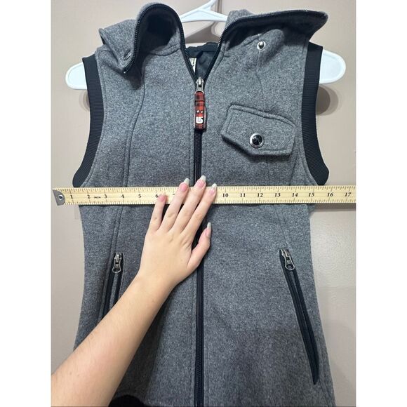 Burton Dry Ride Gray Full ZIp Up Hooded Snowboarding Winter Vest Women's XS - Picture 7 of 13